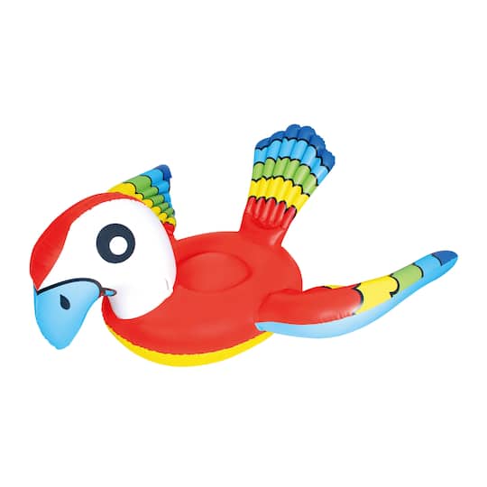 7Ft Jumbo Parrot Ride-On Inflatable Swimming Pool Float By Northlight | 37.5" x 73.25" x 87" | Michaels®